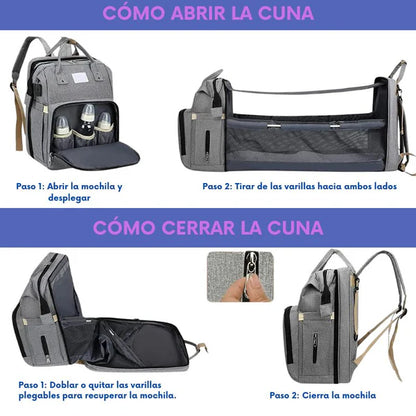 BabyBag - MOCHILA CON CUNA PLEGABLE