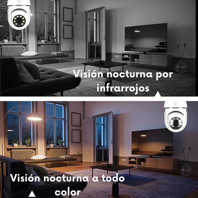 Cámara de Vigilancia Inalámbrica 360º Visión Nocturna