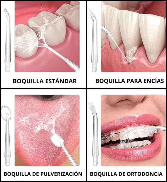 Irrigador Dental Profesional Eléctrico + 4 Boquillas de Regalo