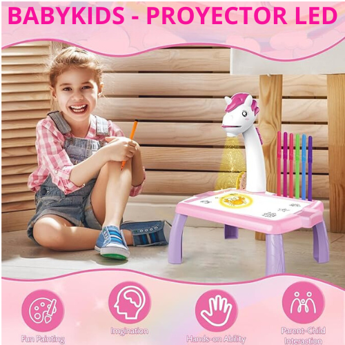 BabyKids - Mesa Infantil con Proyector LED