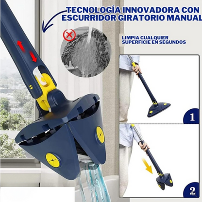 FREGONA TRIANGULAR 360º + 3 RECAMBIOS GRATIS