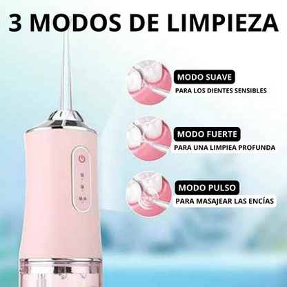 Irrigador Dental Profesional Eléctrico + 4 Boquillas de Regalo