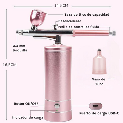 Aerógrafo portatil- AirGlow Pro